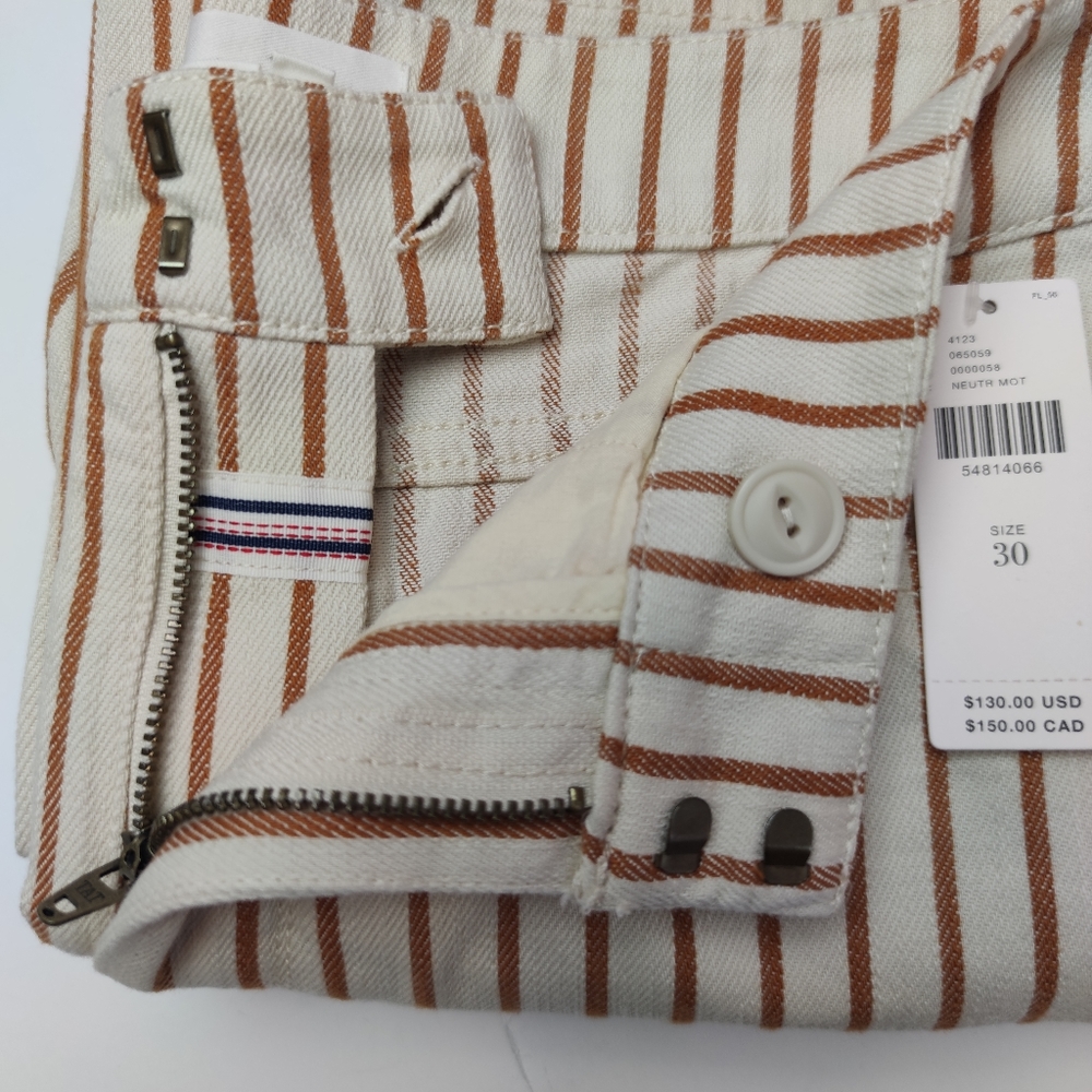 Anthropologie Striped Flare Pants Size 30 NWT - Picture 5 of 12